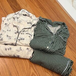 Bundling two aerie suit pjs